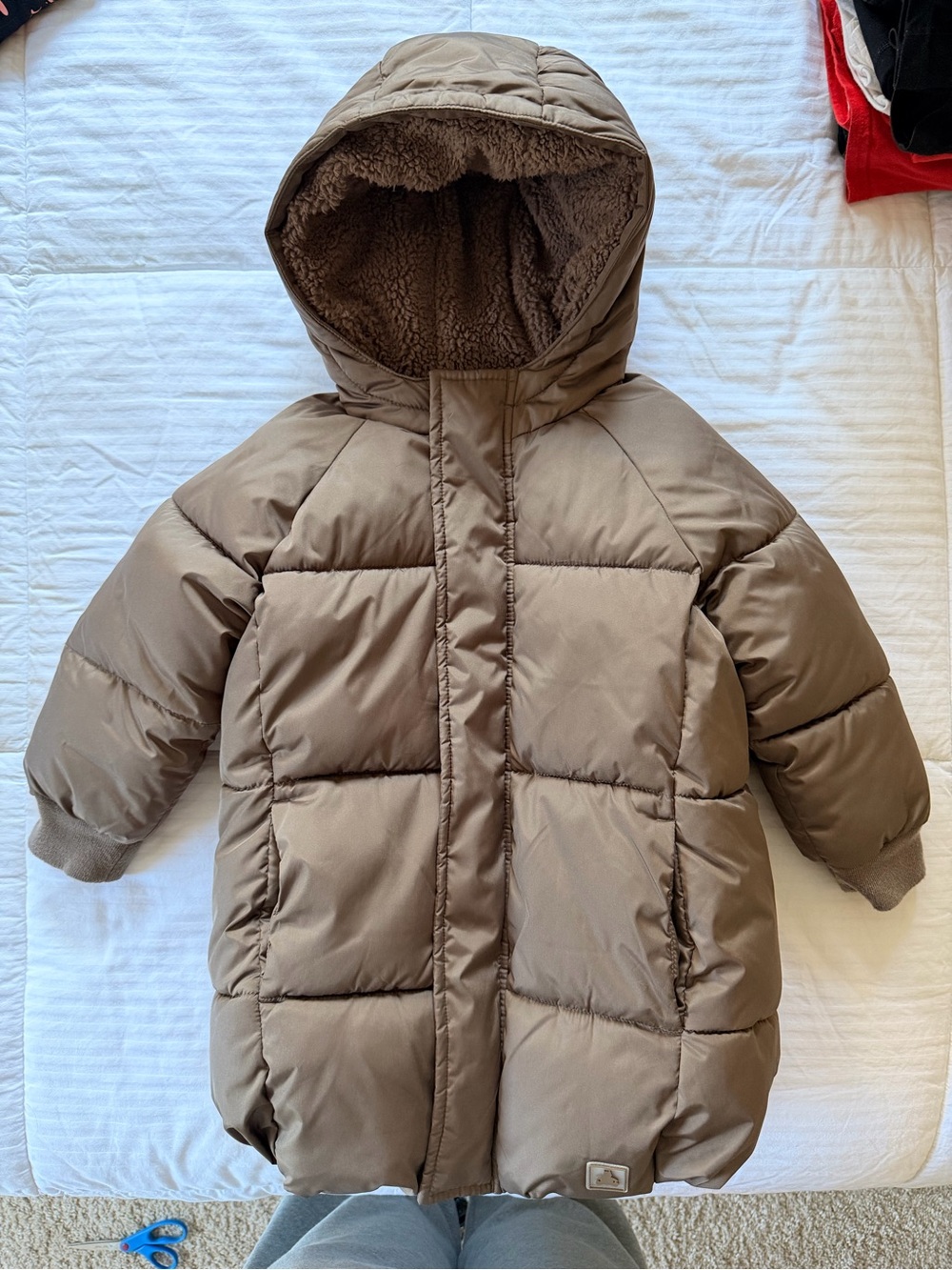 GAP Baby Toddler Sherpa-Lined Jacket in Light Brown